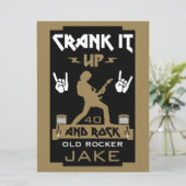 60 jaar oude rockers kaart (Staand voorkant)