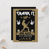 60 jaar oude rockers kaart (Voorkant / Achterkant in situ)