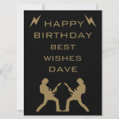 60 jaar oude rockers kaart (Achterkant)