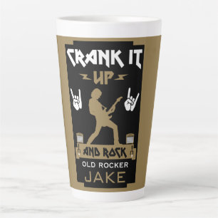 60 jaar oude rockers latte mok