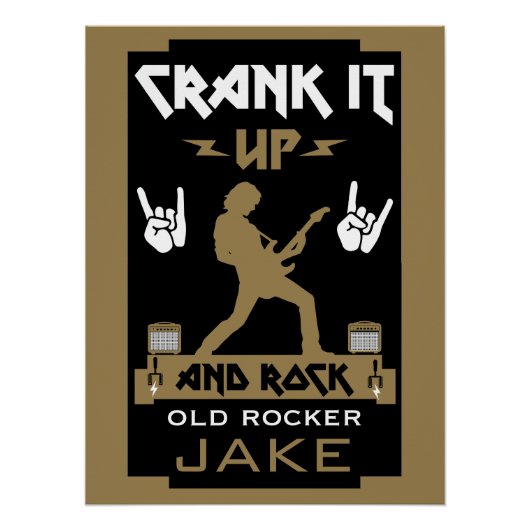 60 jaar oude rockers perfect poster (Voorkant)