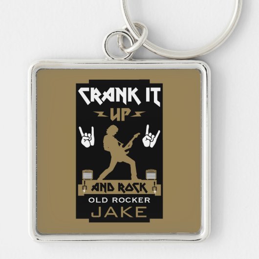 60 jaar oude rockers sleutelhanger (Voorkant)