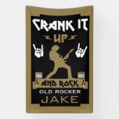 60 jaar oude rockers spandoek (Verticaal)