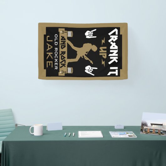 60 jaar oude rockers spandoek (Beurs)