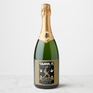 60 jaar oude rockers sparkling wijnetiket