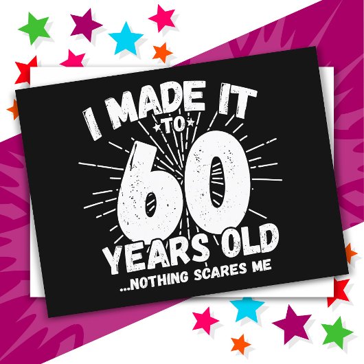 60 Jaar Oude Sarcastische Meme Funny 60ste Verjaar Briefkaart