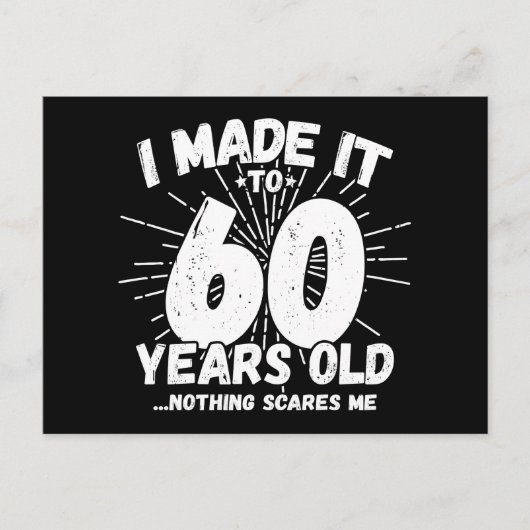 60 Jaar Oude Sarcastische Meme Grappige 60e Verjaa Briefkaart (Voorkant)