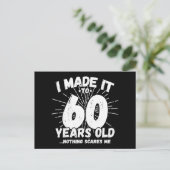 60 Jaar Oude Sarcastische Meme Leuk 60e Verjaardag Briefkaart (Staand voorkant)