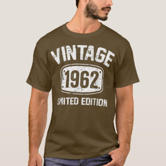 60 jaar oude Vintage 1962 Limited Edition 60th Bir T-shirt