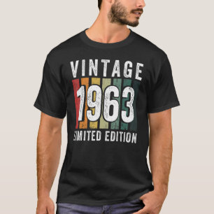 60 jaar oude Vintage 1963 60e verjaardag 1 T-shirt