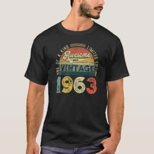 60 jaar oude Vintage 1963 60e verjaardag 37 T-shirt