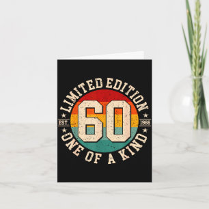 60 jaar oude vintage 1966 limited edition 60ste kaart