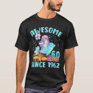 60 jaar oude zeemeermin Geweldige sinds 1962 60e g T-shirt