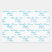 60 jaar Royal Blue 60e Jubileum Inpakpapier Vel (Voorkant 2)