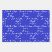 60 jaar Royal Blue 60e Jubileum Inpakpapier Vel (Voorkant)