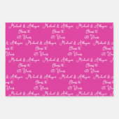 60 jaar roze lavendel 60ste Jubileum Inpakpapier Vel (Voorkant)