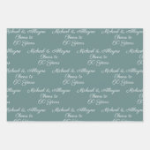 60 jaar Sage Green 60ste Jubileum Inpakpapier Vel (Voorkant 3)