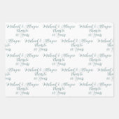 60 jaar Sage Green 60ste Jubileum Inpakpapier Vel (Voorkant 2)