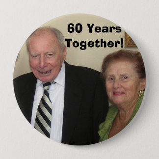 60 jaar samen! ronde button 4,0 cm