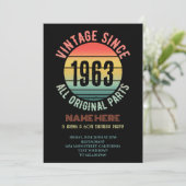 60 Jaar Verbluffend 1963 Verjaardagsfeestje Kaart (Staand voorkant)