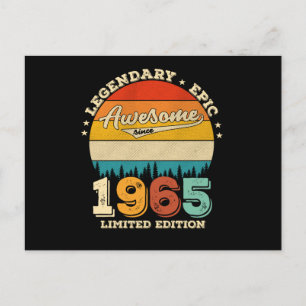 60 Jaar Verjaardag 1965 Geweldig 60ste Verjaardag  Briefkaart