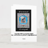 60 Jaar Verjaardag Kaart - Met Skeleton (Achterkant)