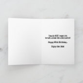 60 Jaar Verjaardag Kaart - Met Skeleton (Binnen)