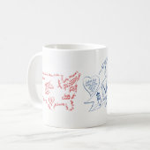 60 jaar vriendschap op de wijngaard koffiemok (Voorkant links)