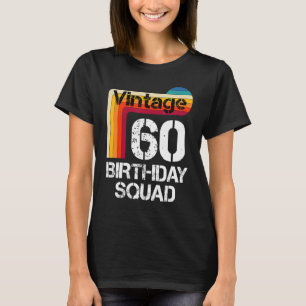 60 jaar zestigste verjaardag van de geboorte t-shirt