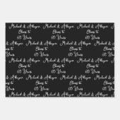 60 jaar zwart-wit 60ste Jubileum Inpakpapier Vel (Voorkant)