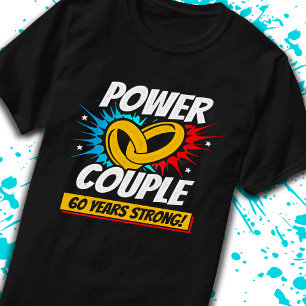 60-jarig Huwelijk Getrouwde Koppels 60 Jaar Sterk T-shirt