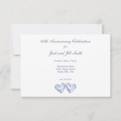 60-jarig jubileum Diamond Hearts Kaart (Achterkant)