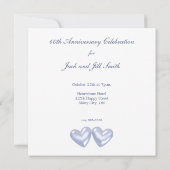 60-jarig jubileum Diamond Hearts Kaart (Achterkant)