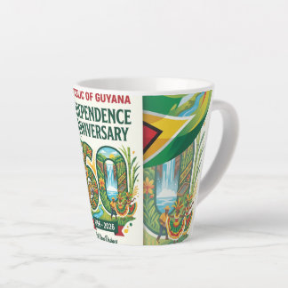 60-jarig jubileum van de onafhankelijkheid van de latte mok
