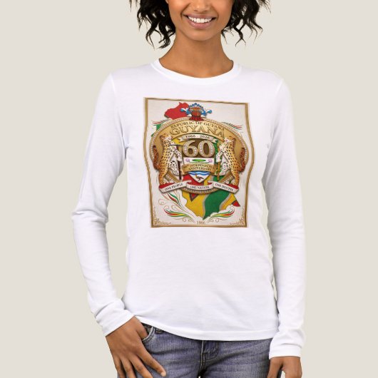 60-jarig jubileum van de onafhankelijkheid van de Tri-Blend shirt (Voorkant volledig)