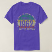  60-jarige cadeautjes 60e verjaardag 1962 t-shirt (Design voorkant)