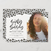 60-jarige foto van luipaard en sassy 60-jarige ver (Voorkant / Achterkant)