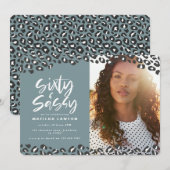 60-jarige foto van luipaard en sassy 60-jarige ver (Voorkant / Achterkant)