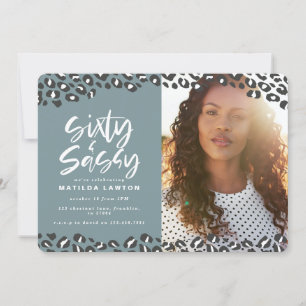 60-jarige foto van luipaard en sassy 60-jarige ver