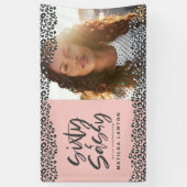 60-jarige foto van luipaard en sassy 60-jarige ver spandoek (Verticaal)