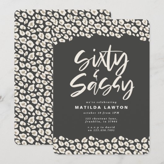 60-jarige fotograaf en 60-jarige feestdag aankondiging (Voorkant / Achterkant)