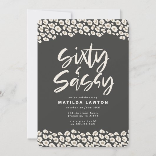 60-jarige fotograaf en 60-jarige feestdag aankondiging (Voorkant)