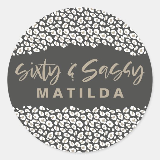 60-jarige fotograaf en 60-jarige feestdag ronde sticker (Voorkant)