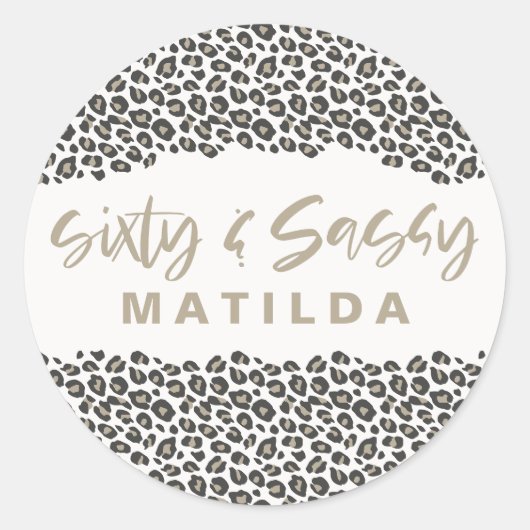 60-jarige fotograaf en 60-jarige feestdag ronde sticker (Voorkant)