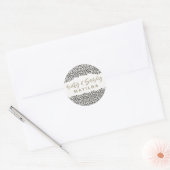 60-jarige fotograaf en 60-jarige feestdag ronde sticker (Envelop)