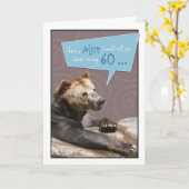 60-jarige Kaart draaien met Grizzly Det (Gele Bloem)