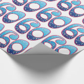 60-jarige leeftijd cadeaupapier (Hoek)