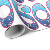 60-jarige leeftijd cadeaupapier (Rol Hoek)