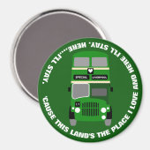  60-jarige Liverpool Double Decker Bus Magneet (Voorkant / Achterkant)