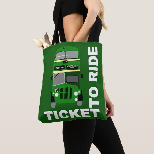 60-jarige Liverpool Double Decker Bus Tote Bag (Dichtbij)